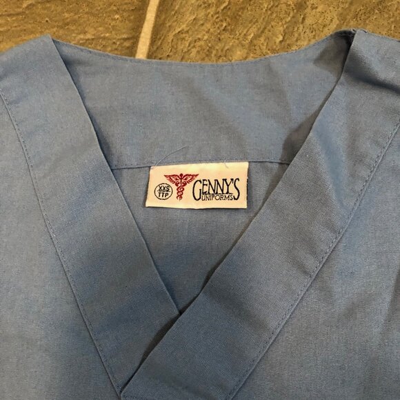Genny's Uniforms Scrub Top & Pants Set Blue - Picture 11 of 16